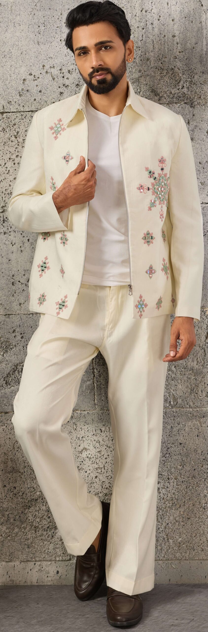 Premium White Indo Western Wedding Dress for Men